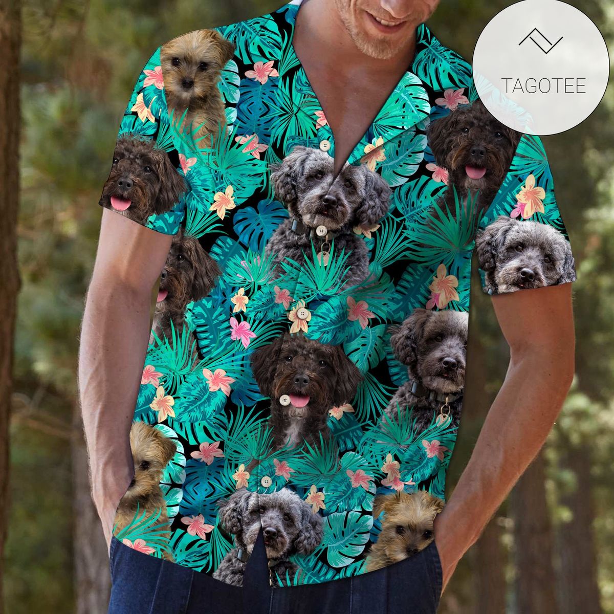 Schnauzer Dog Tattoos Schnauzer For Men And Women Graphic Print Short Sleeve Hawaiian Casual Shirt