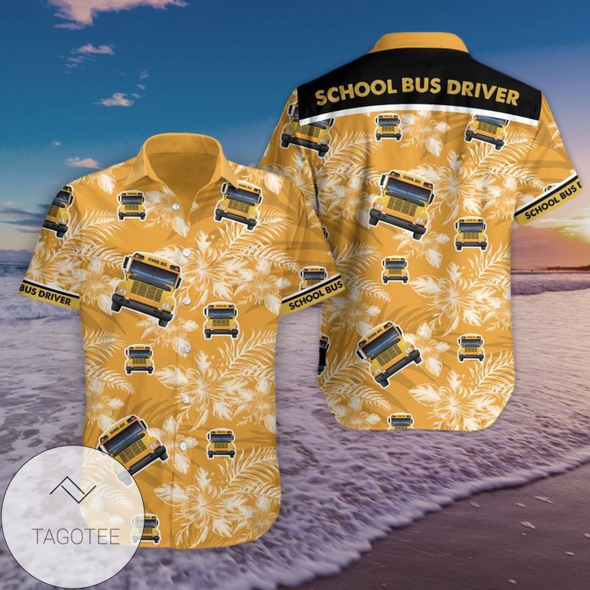 School Bus Driver Yellow Authentic Hawaiian Shirt 2022s