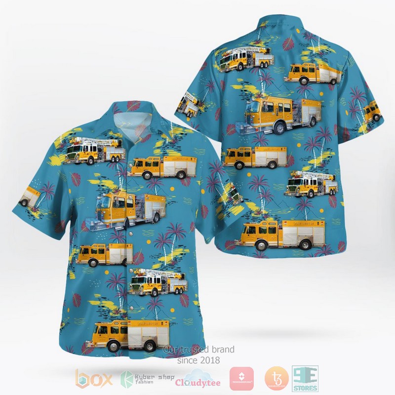 Schriever Volunteer Fire Department Louisiana Aloha Shirt