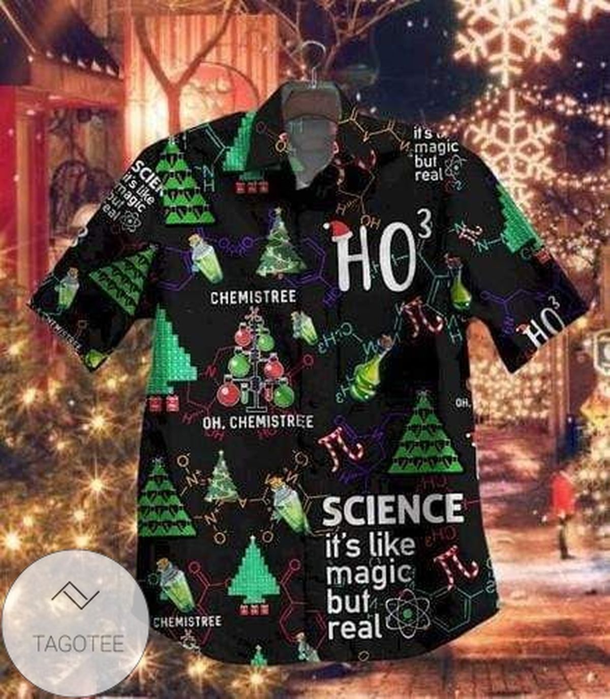 Science Christmas Hawaiian Shirt 3d T Shirt