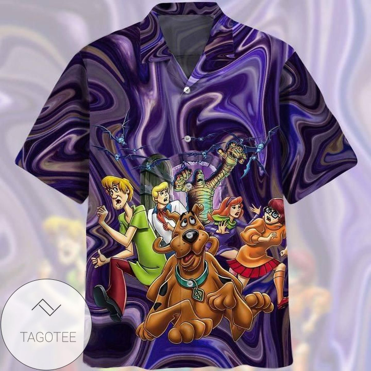 Scooby Doo For Men And Women Graphic Print Short Sleeve Hawaiian Casual Shirt