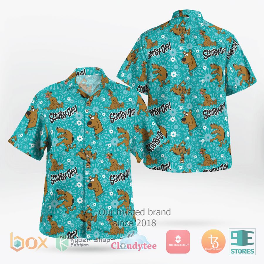 Scooby Doo blue Hawaiian Shirt