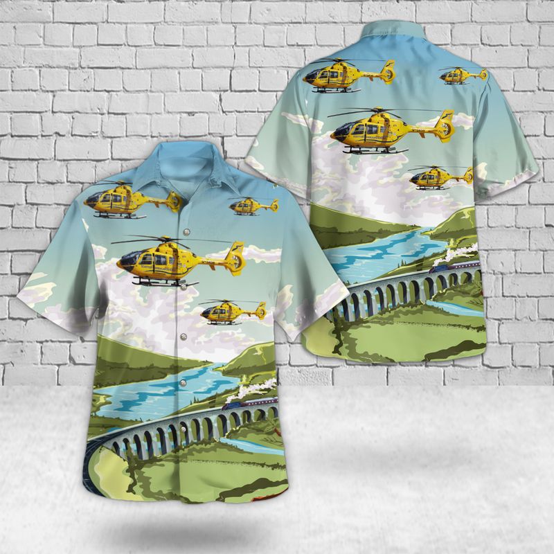 Scotland Scottish Ambulance Service Eurocopter EC-135T-1 Hawaiian Shirt