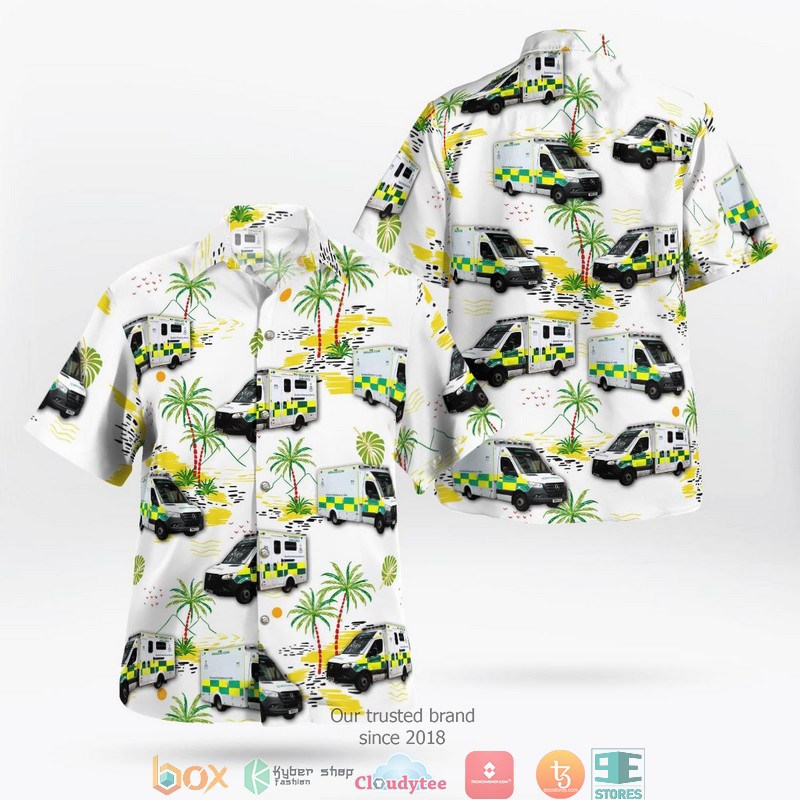 Scottish Ambulance Services Paramedic Response Unit Hawaiian Shirt