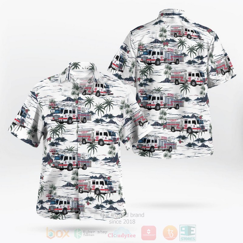 Scottsdale Arizona Rural Metro Fire Central Arizona Station 857 Mesa Hawaiian Shirt