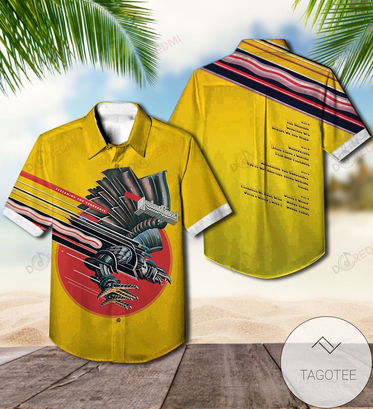 Screaming For Vengeance Album By Judas Priest Hawaiian Shirt