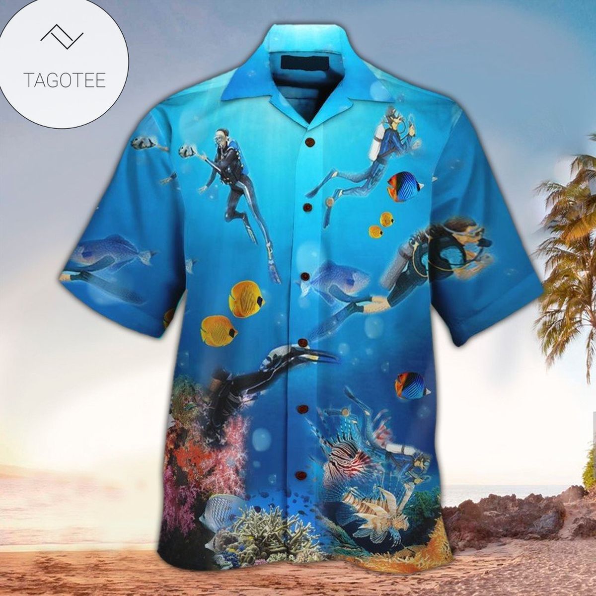 Scuba Aloha Shirt Hawaiian Shirt For Scuba Lovers