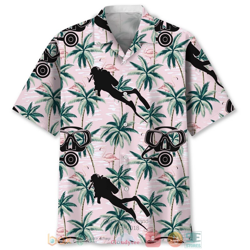 Scuba Diving Turtle Hawaiian Shirt