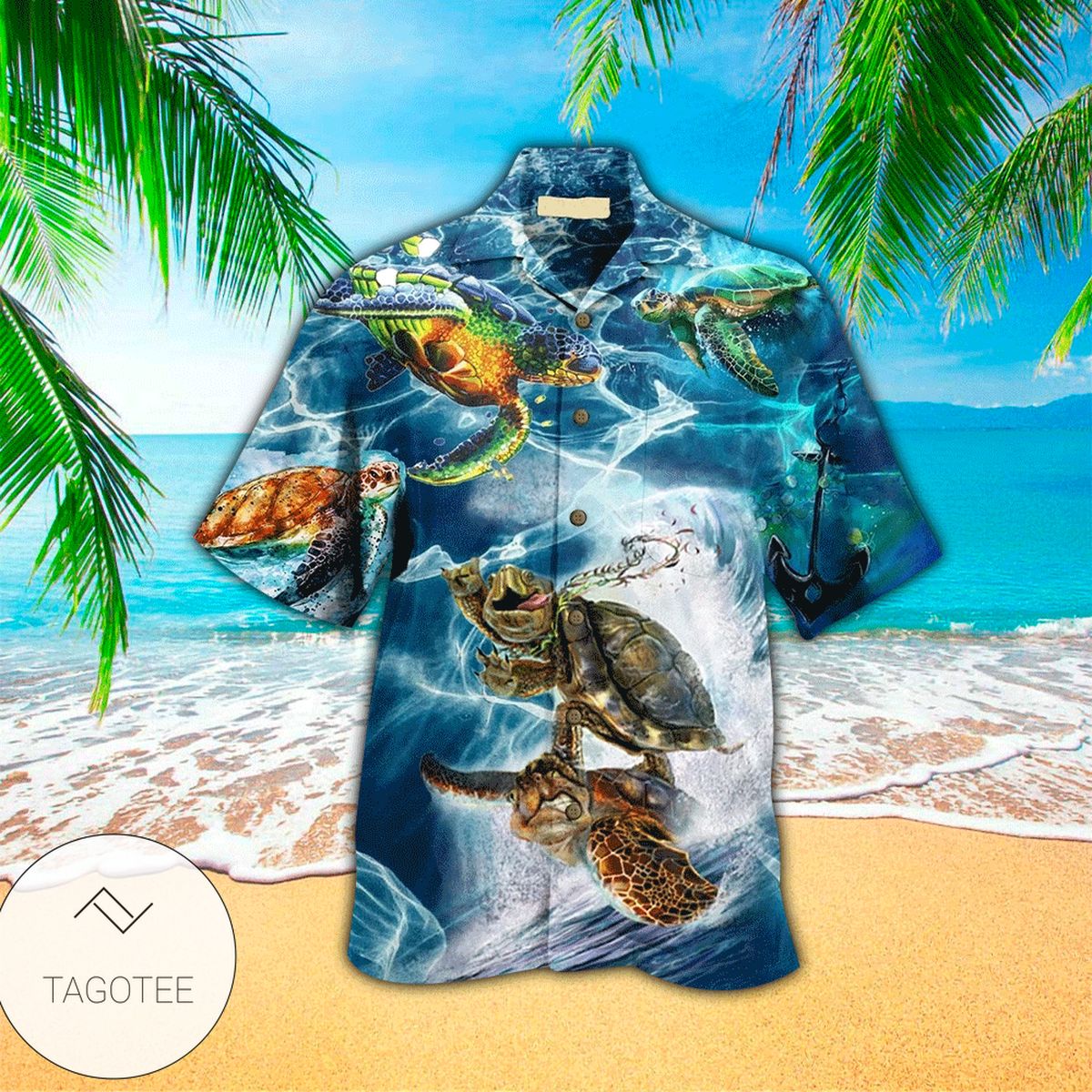 Sea Turtle Coconut Island Tropical 2022 Authentic Hawaiian Shirts