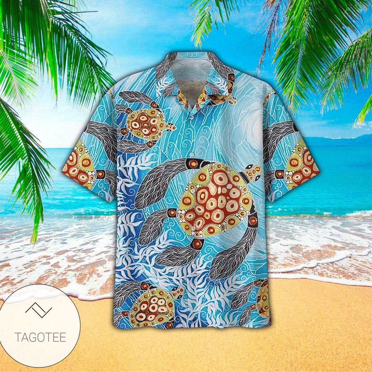 Sea Turtle Map 2022 Authentic Hawaiian Shirts 610h