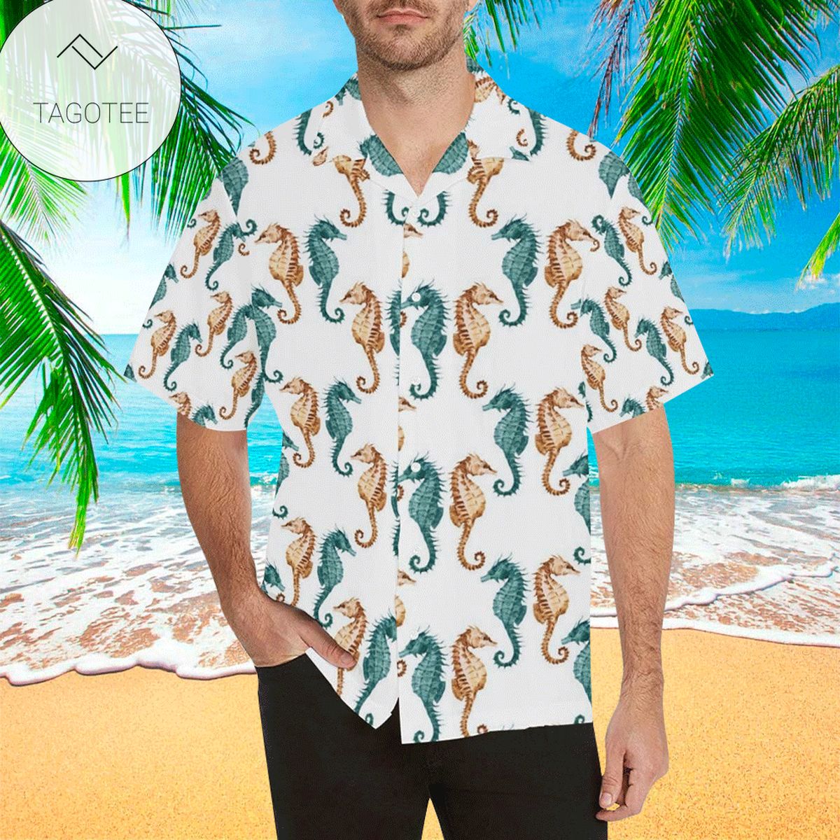 Seahorse Hawaiian Shirt For Men Seahorse Lover Gifts