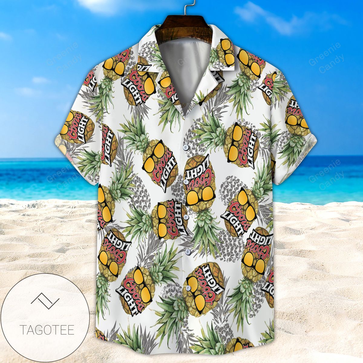 Seamless Cute Dog And Flowers Blue Hawaiian Shirts