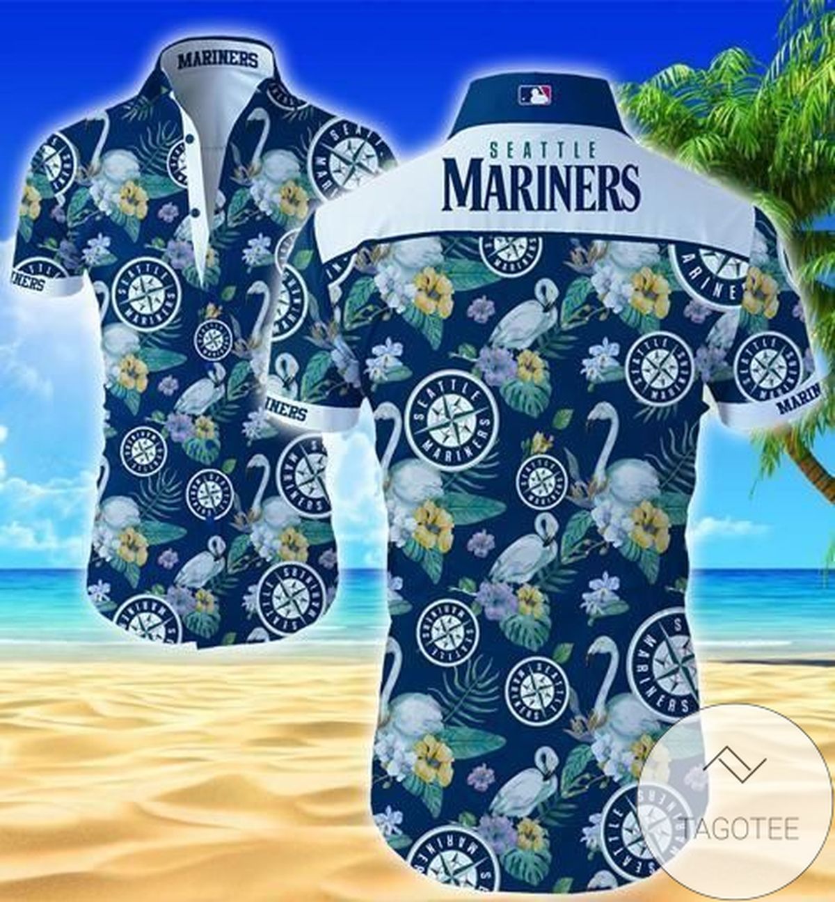 Seattle Mariners 50th State Hawaiian Shirt