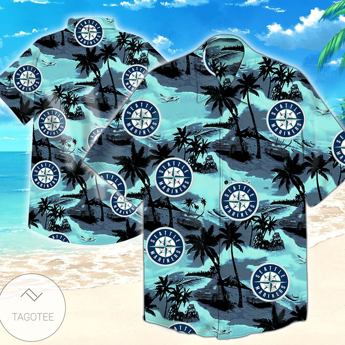 Seattle Mariners Mlb Tommy Bahama Authentic Hawaiian Shirt 2022 Summer Button Up Shirt For Men Hawaiian Summer Trends Shirt 2020