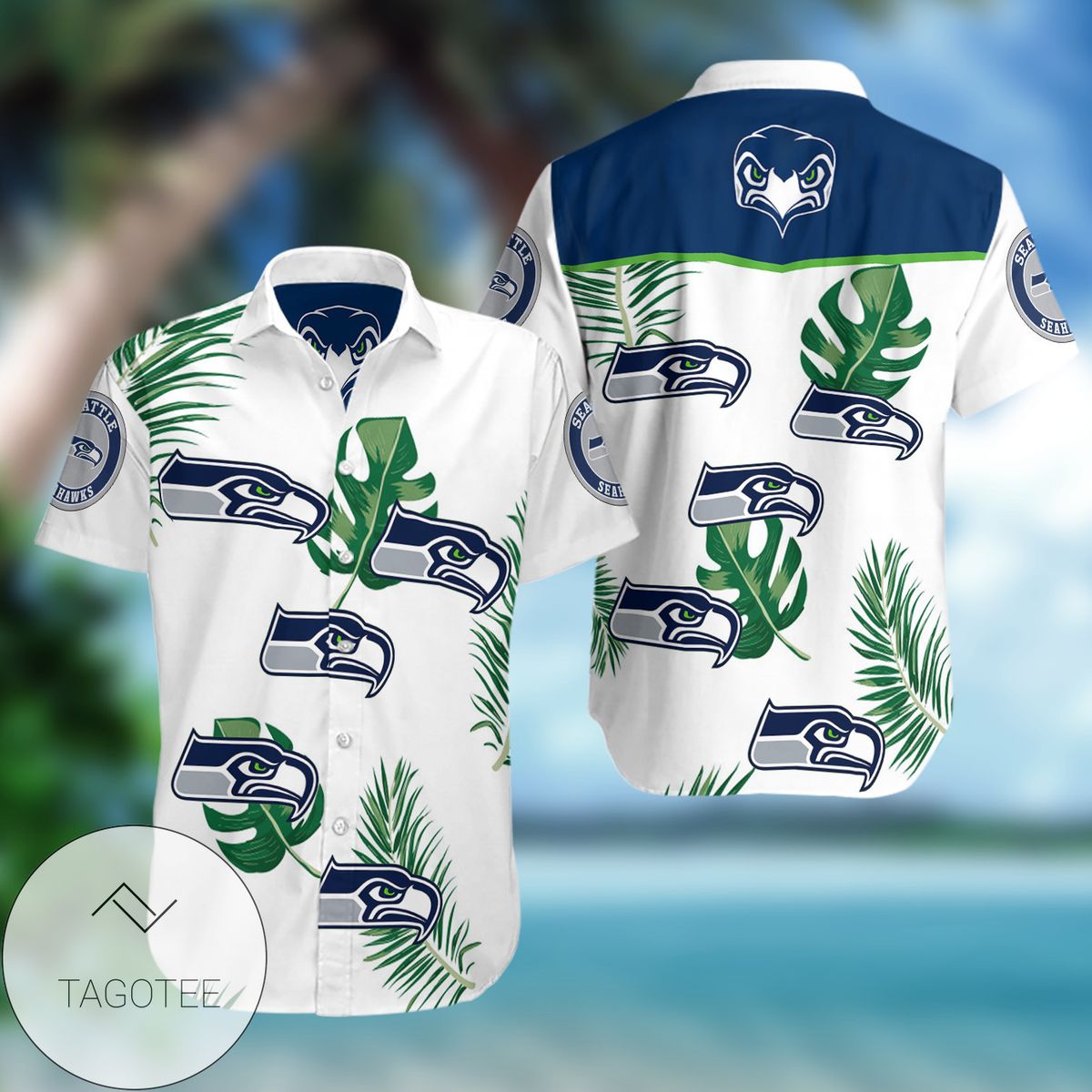 Seattle Seahawks Authentic Hawaiian Shirt 2022 3d