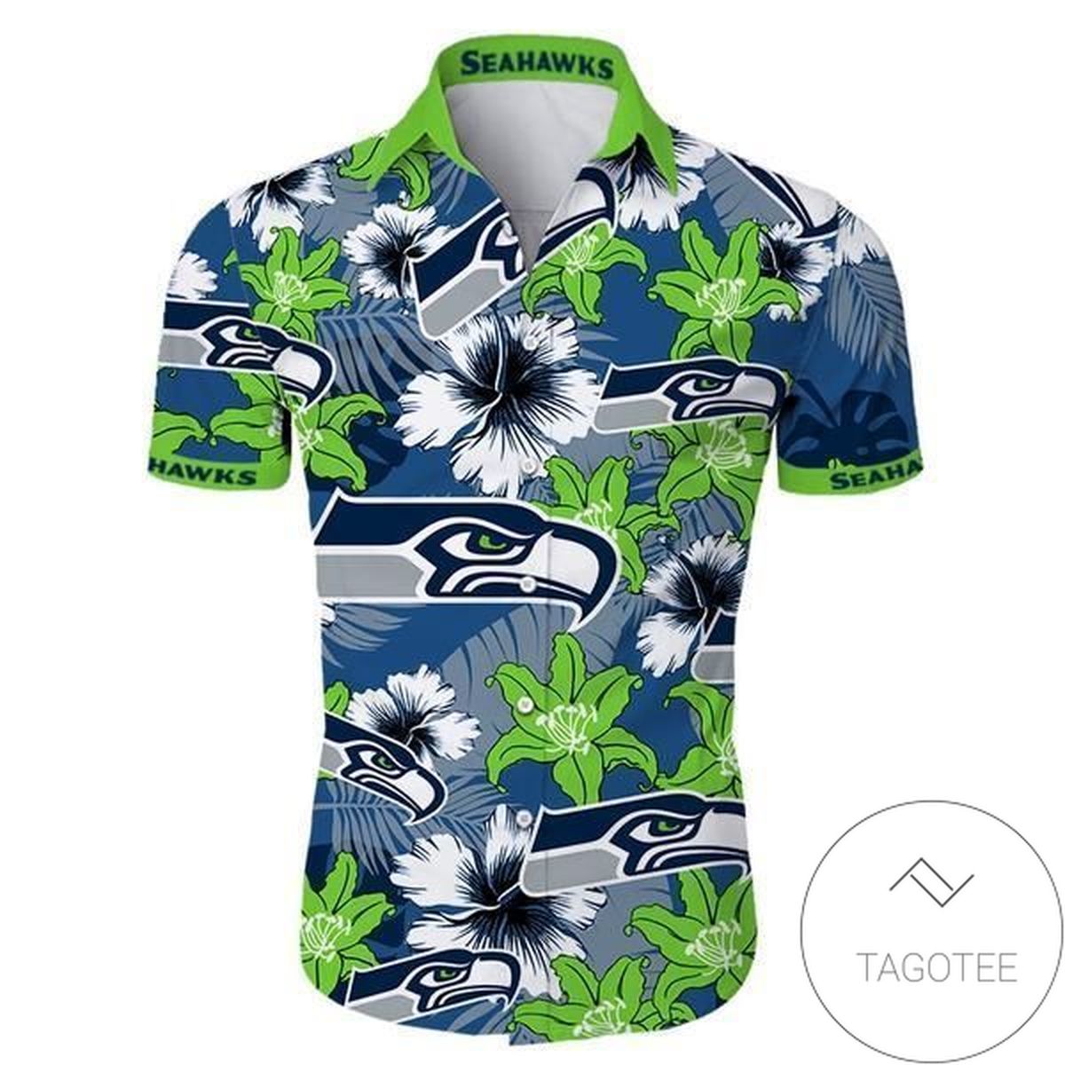 Seattle Seahawks Authentic Hawaiian Shirt 2022 3d