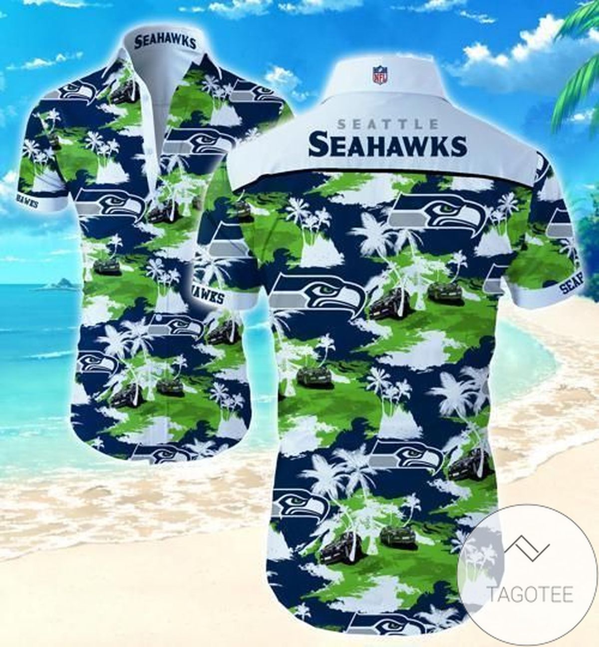 Seattle Seahawks Flower Authentic Hawaiian Shirt 2022