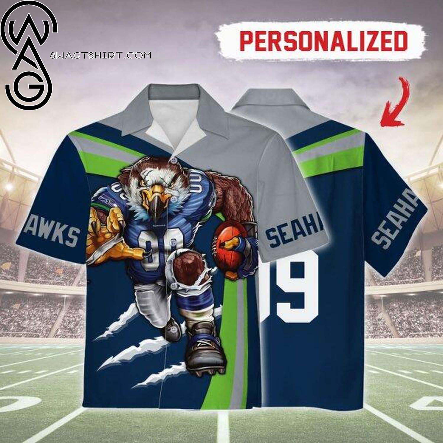 Seattle Seahawks For Fans Summer Aloha Hawaiian Shirt