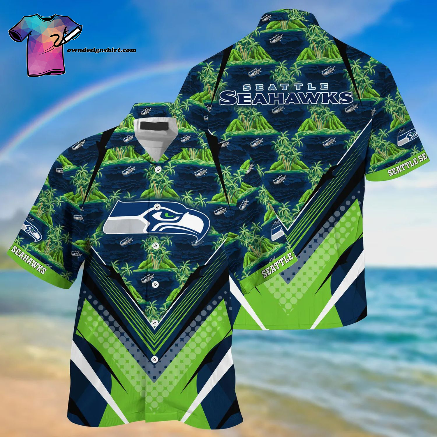 Seattle Seahawks Sports Summer Vibes Hawaiian Shirt