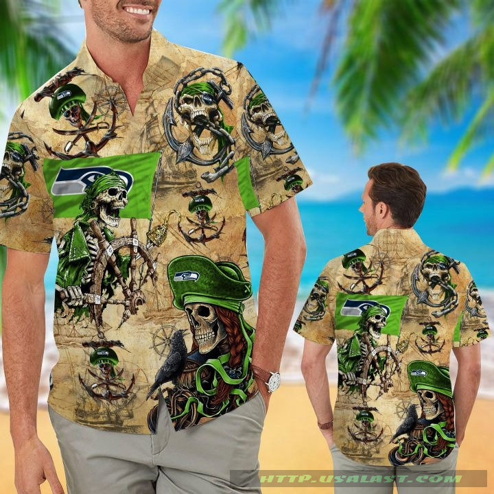 Seattle Seahawks Snoopy Surfing Hawaiian Shirt