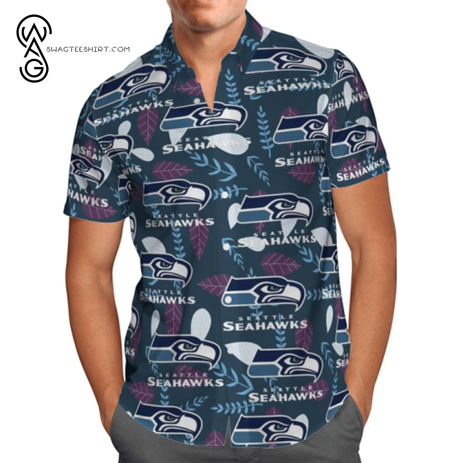 Seattle Seahawks Tropical Vibes Summer Aloha Hawaiian Shirt