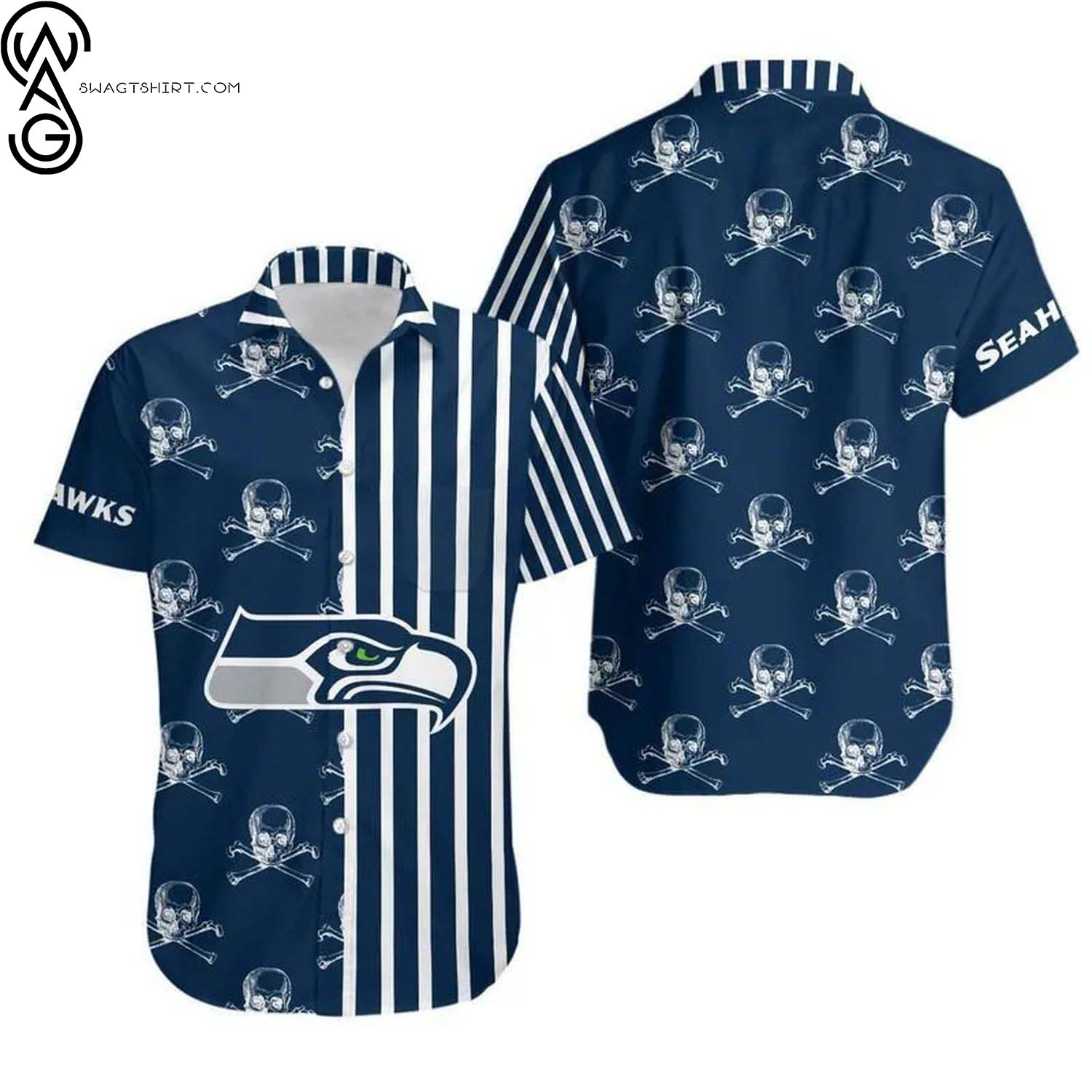 Seattle Seahawks NFL Tropical All Over Print Hawaiian Shirt