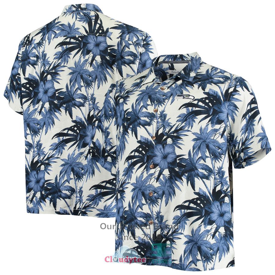 Seattle Sounders FC Floral Button Up Hawaiian Shirt