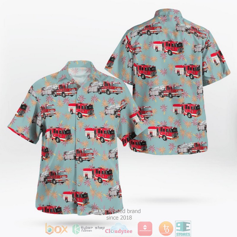 Service de securite incendie de Montreal Montreal Fire Department Hawaiian Shirt