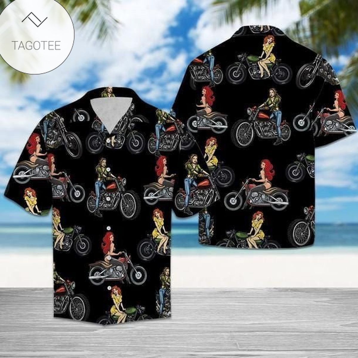 Sexy Girls Retro And Beer Pineapple Tropical Hawaiian Aloha Shirts 1009h