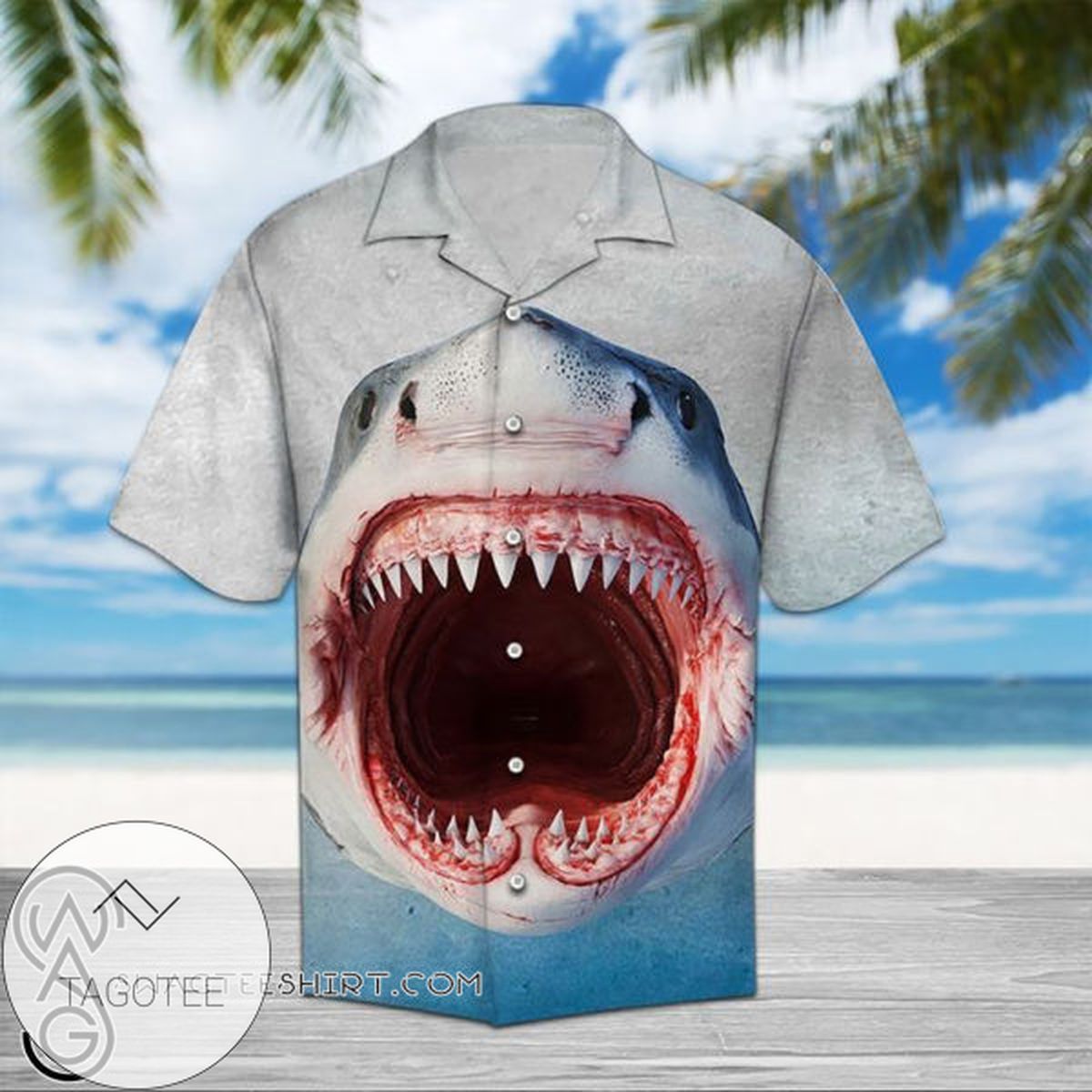 Shark Christmas Shirt Shark Hawaiian Shirt For Shark Lovers