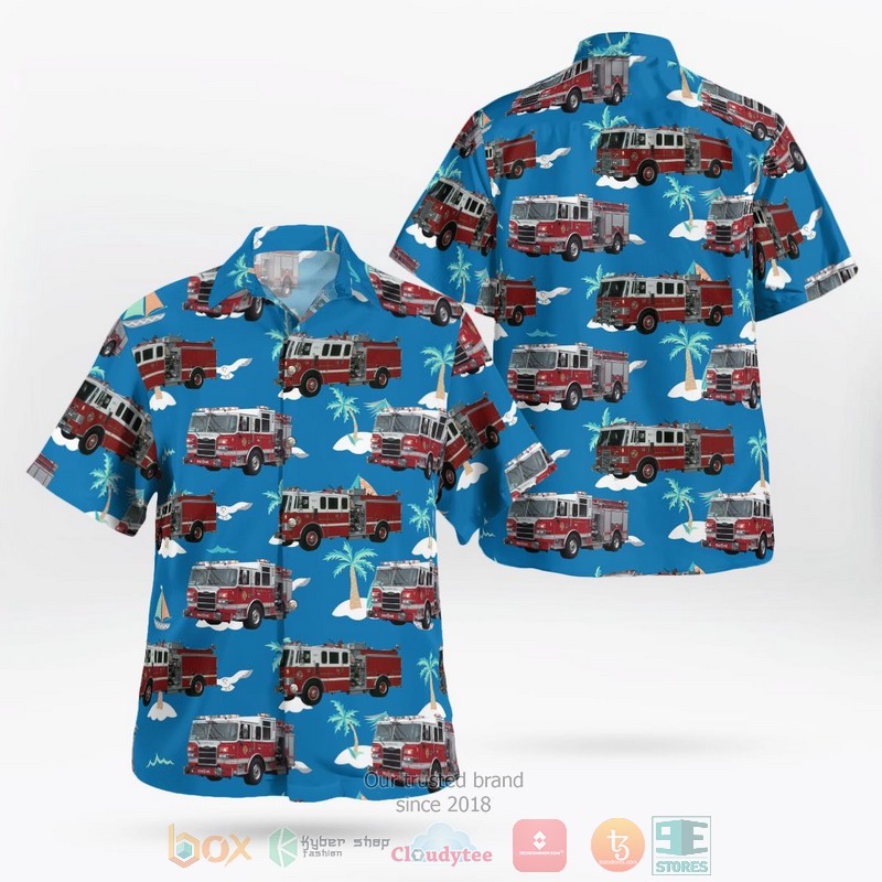 Seville Ohio Seville-Guilford Fire & EMS Aloha Shirt