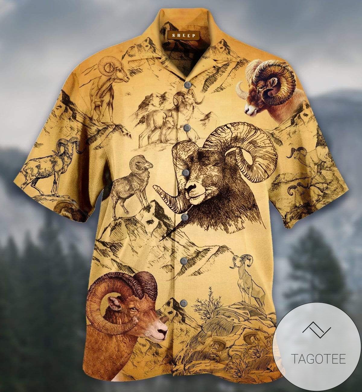 Sheep Vintage Unisex Hawaiian Shirt