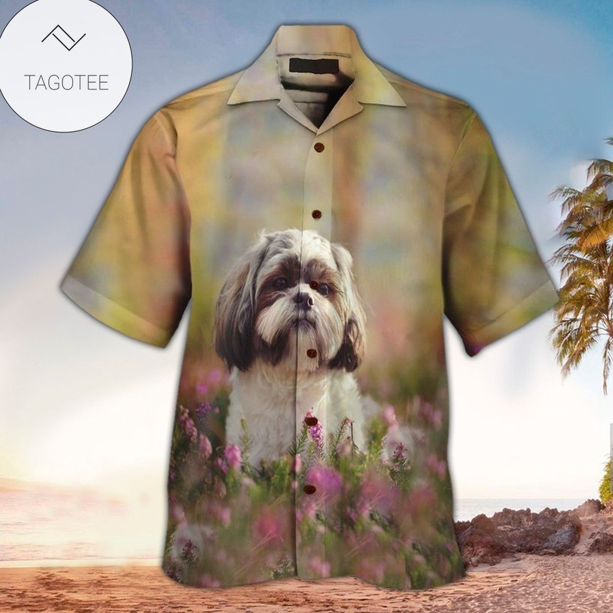 Shih Tzu Tropical Hawaiian Shirt Summer Button Up Shirt For Men Latest Shirt 2020