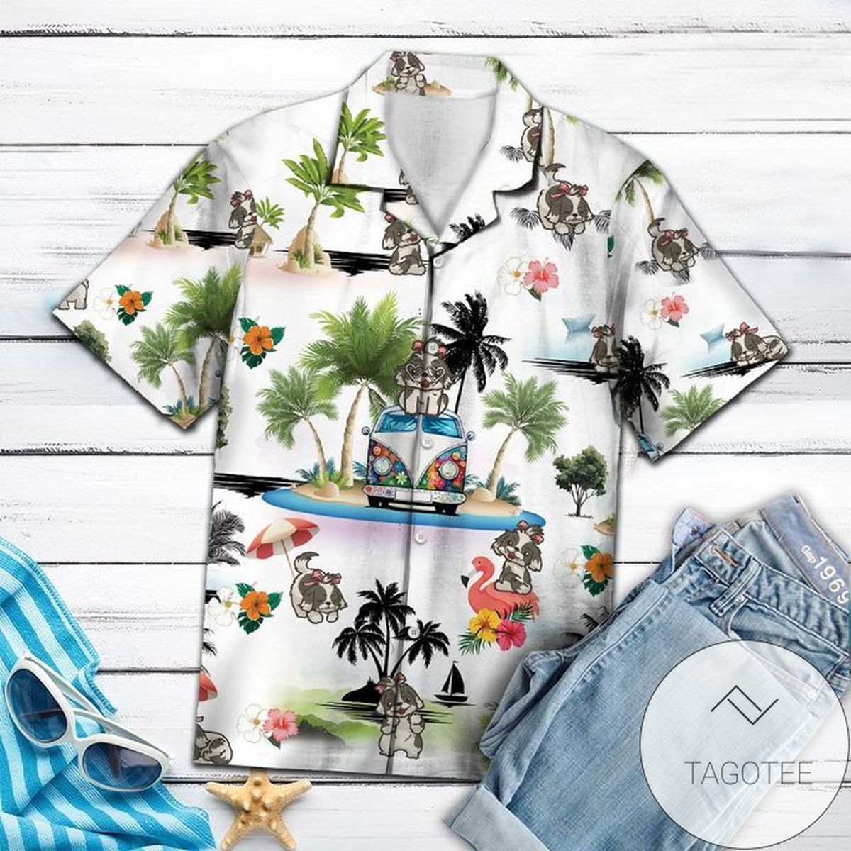 Shih Tzu Tropical Hawaiian Shirt Summer Button Up Shirt For Men Latest Shirt 2020