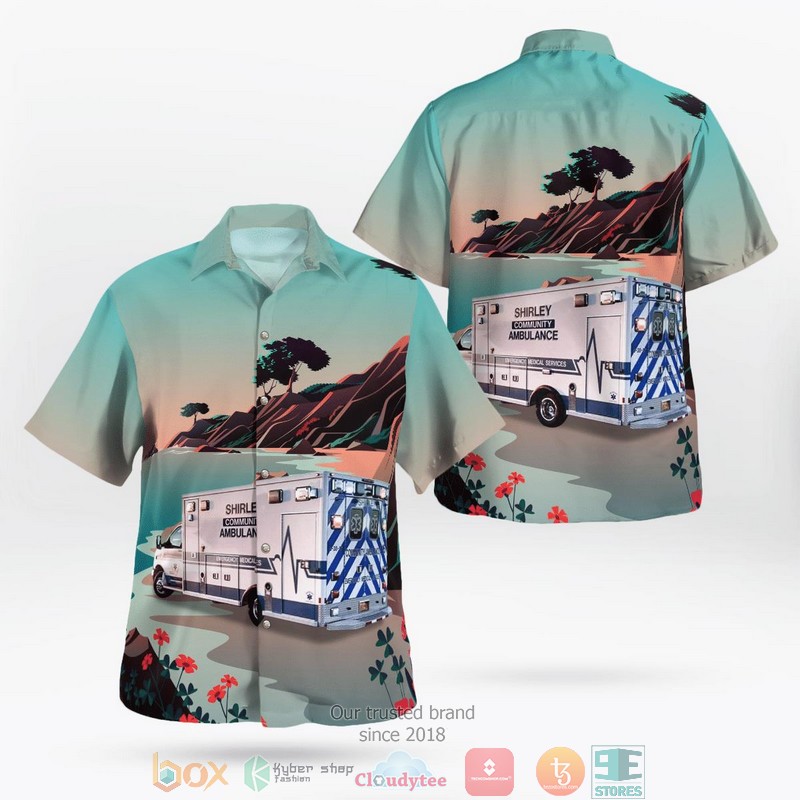 Shirley Police Department Aloha Shirt