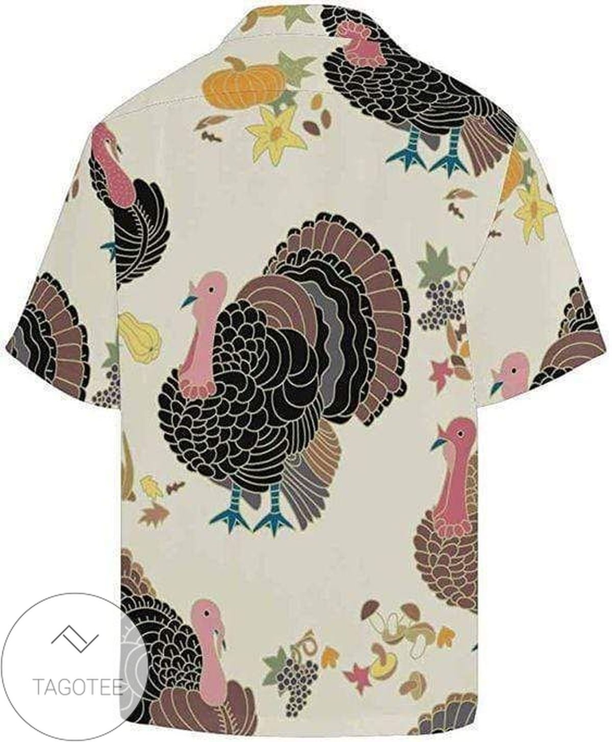 Shop 2022 Authentic Hawaiian Shirts Watercolor Turkeys Thanksgiving