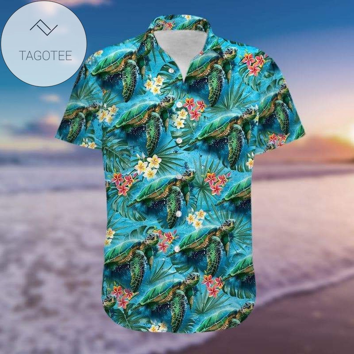 Shop From 1000 Unique Ocean Turtle Tropical Authentic Hawaiian Shirt 2022s H