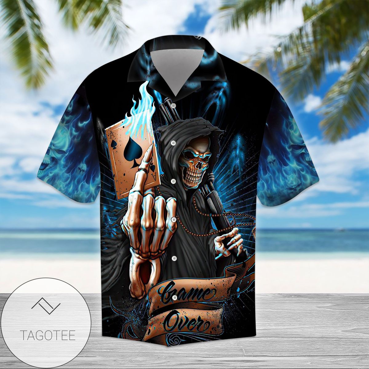 Shop From 1000 Unique Skull And Ice Cream Unisex Hawaiian Aloha Shirts