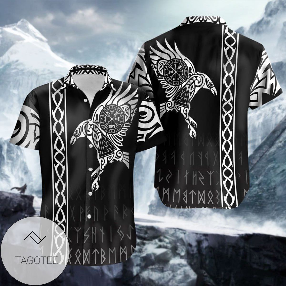 Shop From 1000 Unique Viking Warrior Raven Hawaiian Shirt