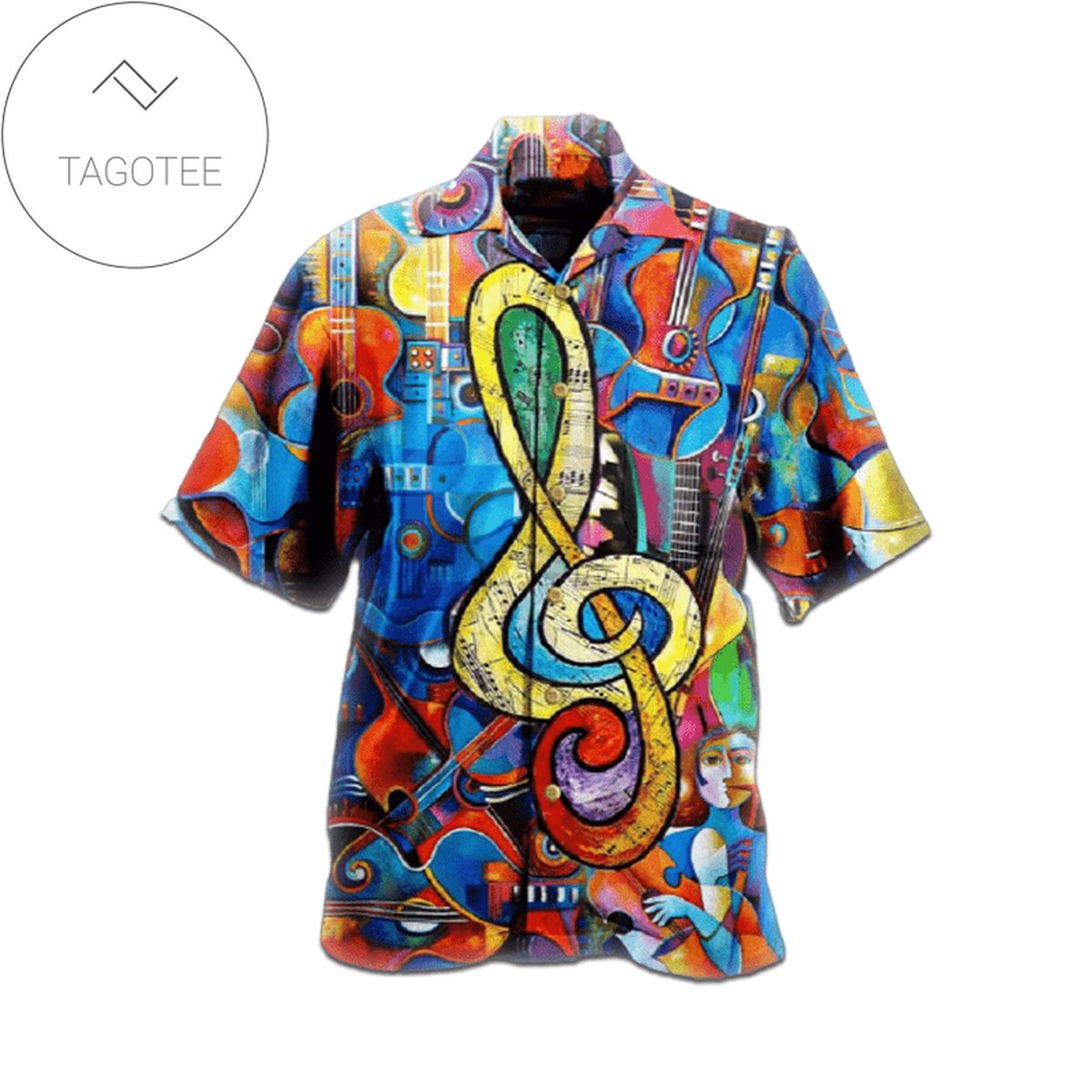 Shop Guitar Hawaiian Shirt