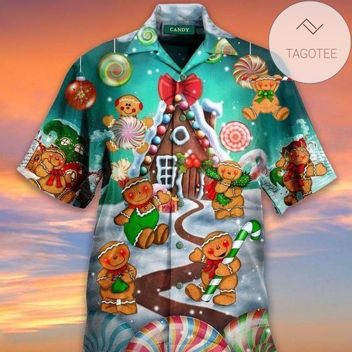 Shop Happy Dragons On Christmas Unisex Authentic Hawaiian Shirt 2022