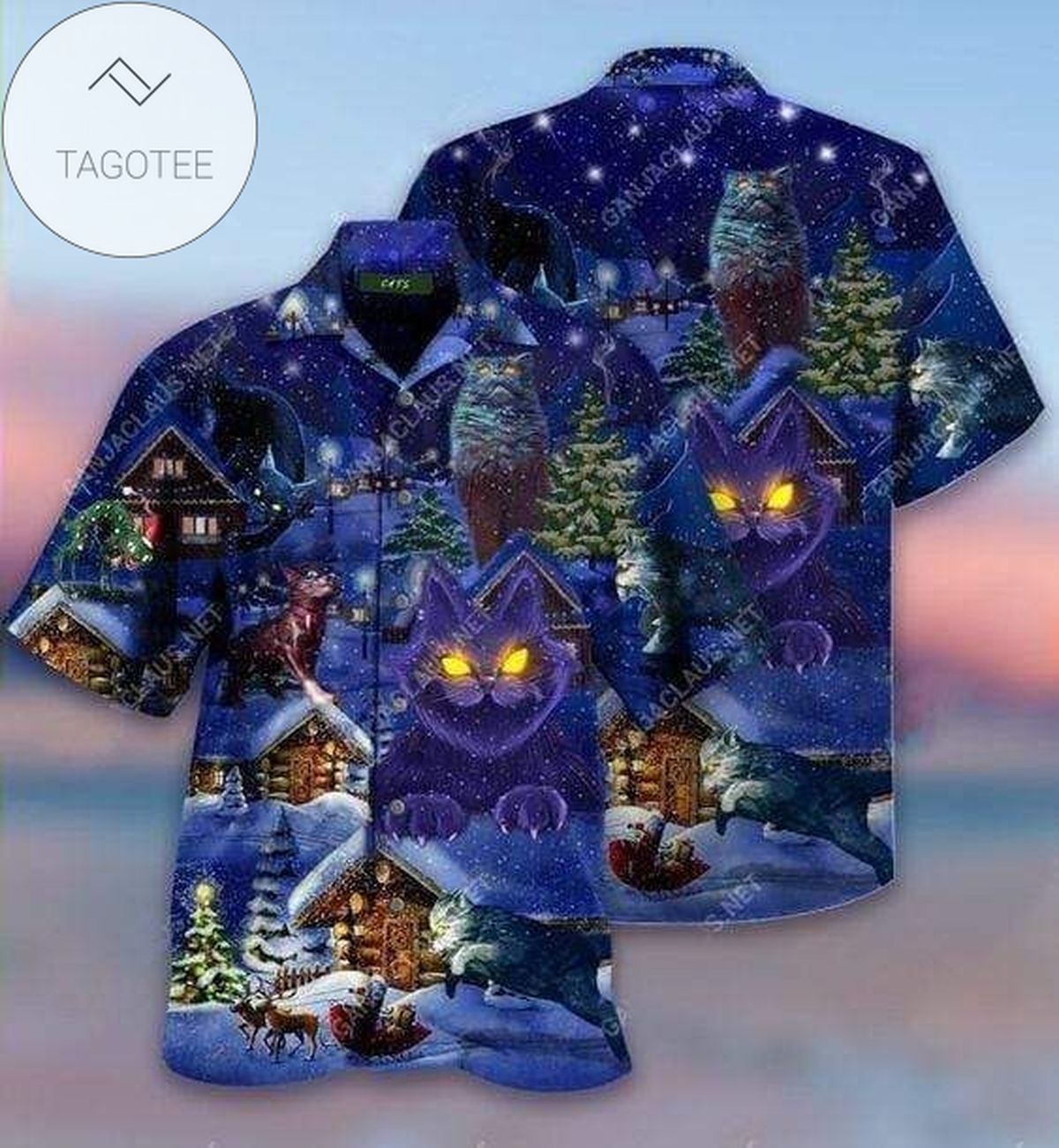 Shop Hawaiian Aloha Shirts Christmas Stay Cool Santa Claus