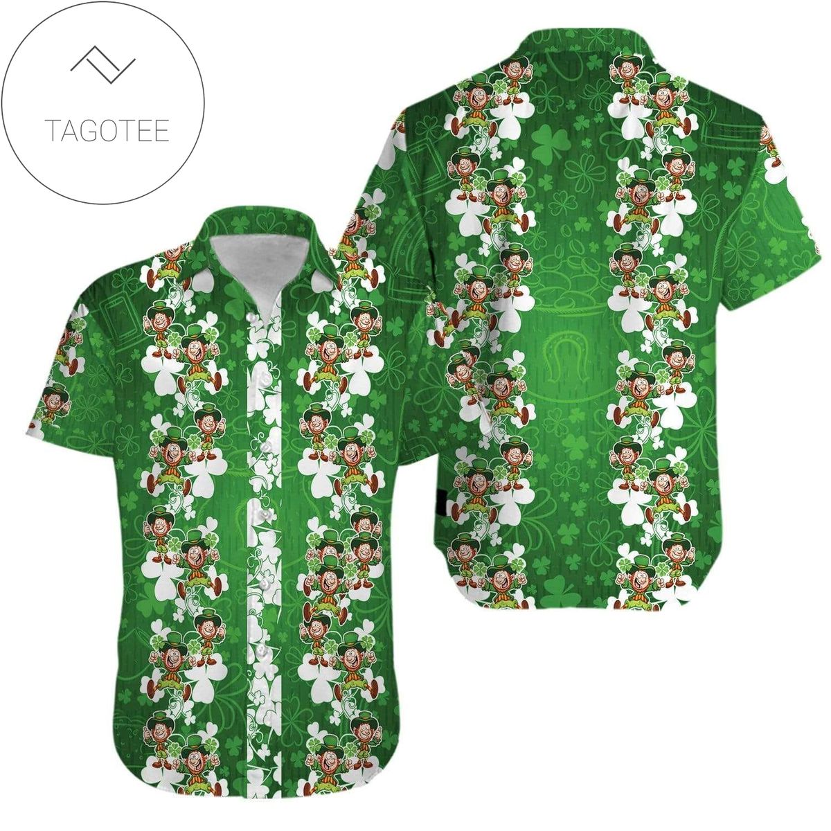 Shop Hawaiian Aloha Shirts Ironworker Shamrock Happy Saint Patricks Day 102kv