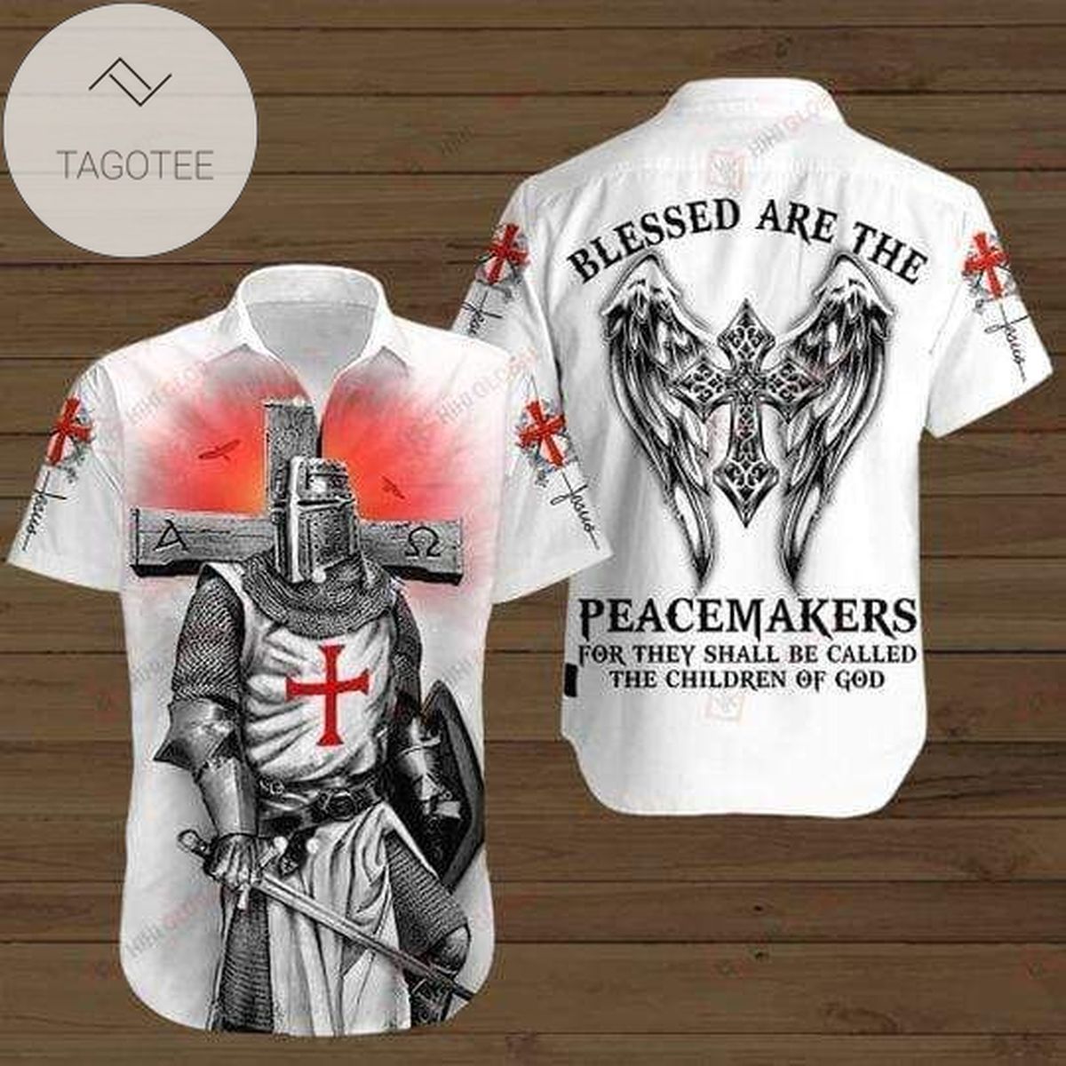 Shop Knight Templar Hawaiian Shirt