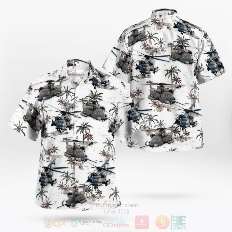 Sikorsky MH-53 Pave Low white Hawaiian Shirt