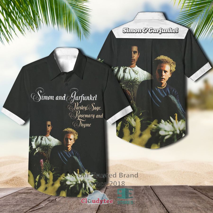 Simon & Garfunkel Sounds Of Silence Album Hawaiian Shirt