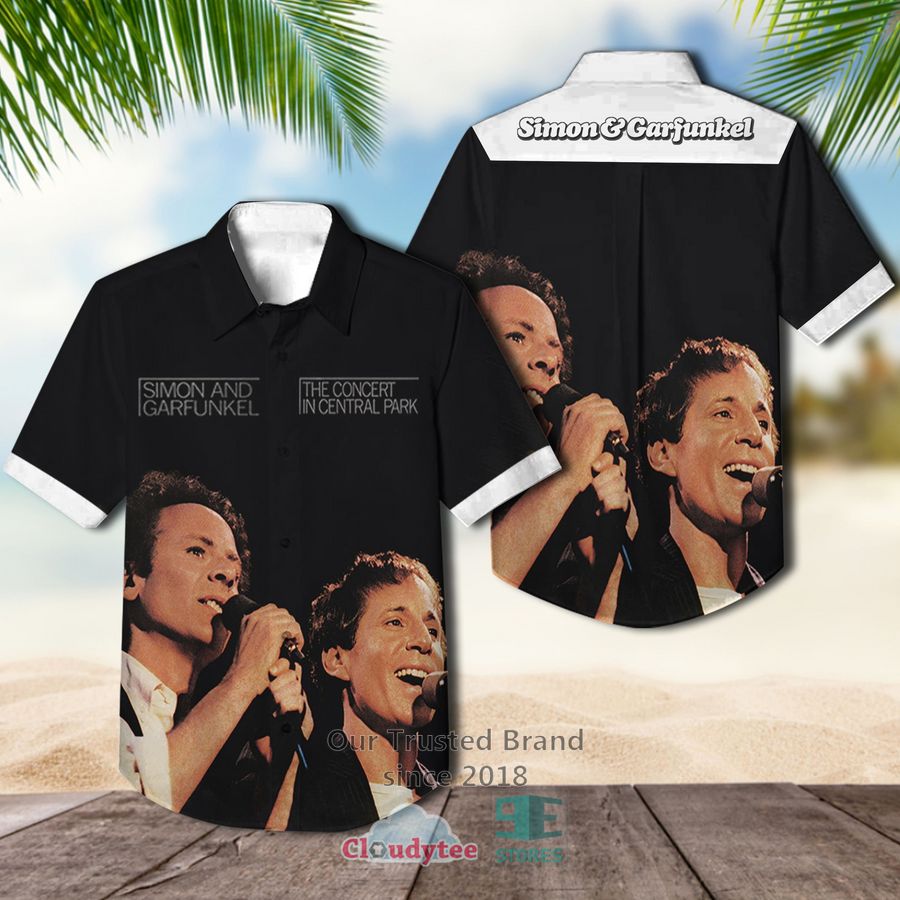 Simon & Garfunkel The Collection Album Hawaiian Shirt