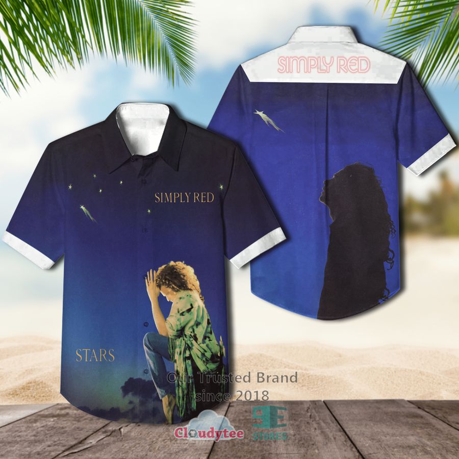 Simply Red Picture Book Album Casual Hawaiian Shirt