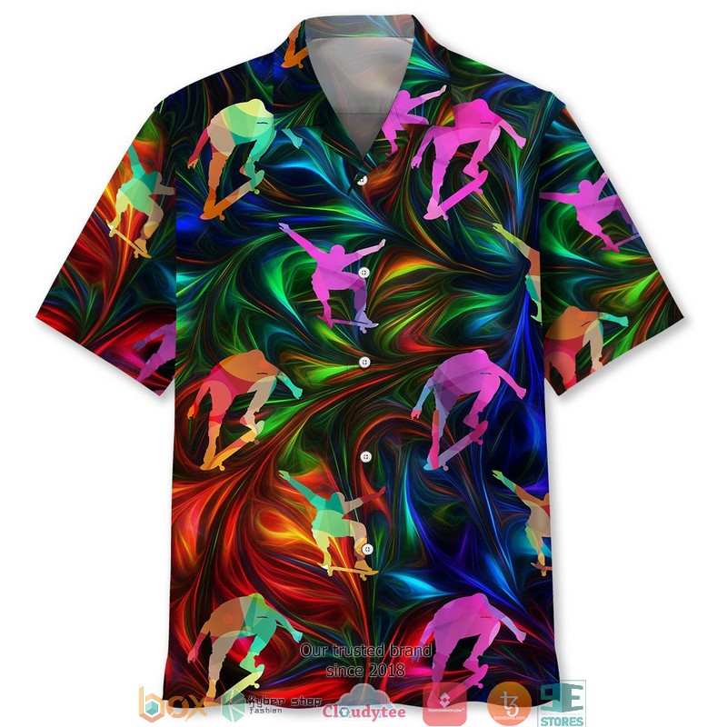 Skeleton 2 Short Sleeve Hawaiian Shirt