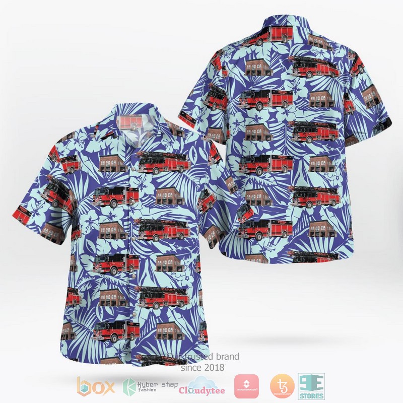 Skiing Lover Tropical Print Short Sleeve Hawaiian Shirt